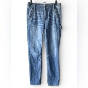 White House Black Market Women's Blue Straight Leg Jeans